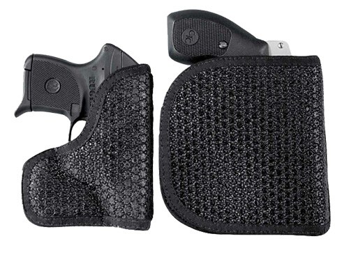 DeSantis Gunhide M44BJP6Z0 Super Fly Pocket Black Rubberized Fabric Fits Colt Mustang Ambidextrous