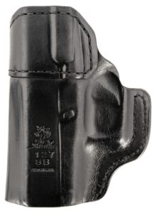 DeSantis Gunhide 127BA8BZ0 Inside Heat IWB Black Leather Belt Clip Fits Glock 43/43x Right Hand