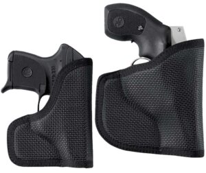 DeSantis Gunhide N38BJ8BZ0 Nemesis Pocket Black Rubberized Fabric Fits Glock 43 Ambidextrous