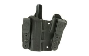 DeSantis Pegasus Hidden Truth Holster Black Kydex Appendix IWB RH Glock 19/23/32 with Magazine Slot