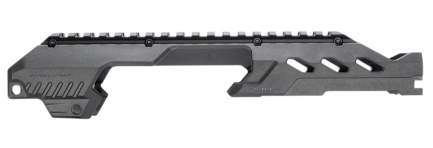 Strike Industries SMCCP320TRAIL SMC Charlie Top Rail Black Steel Compatible with Extended Charging Handle for P320 Slides