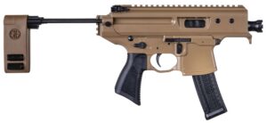 Sig Sauer PMPX3BCH MPX Copperhead 9mm Luger Caliber with 3.50" Barrel, 20+1 Capacity, Coyote Elite Cerakote Metal Finish, Folding Pivoting Contour