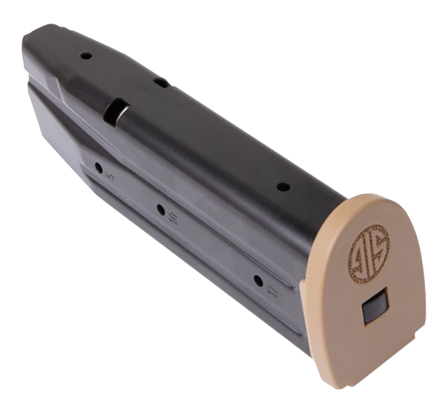 Sig Sauer MAGMODF917COY P320 17-Round 9mm Luger Fits Sig P320/M17/M18 Black/Coyote Steel