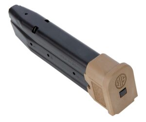 Sig Sauer MAGMODF921COY P320 21-Round 9mm Luger Extended for Sig P320/M17/M18 Black Coyote Steel