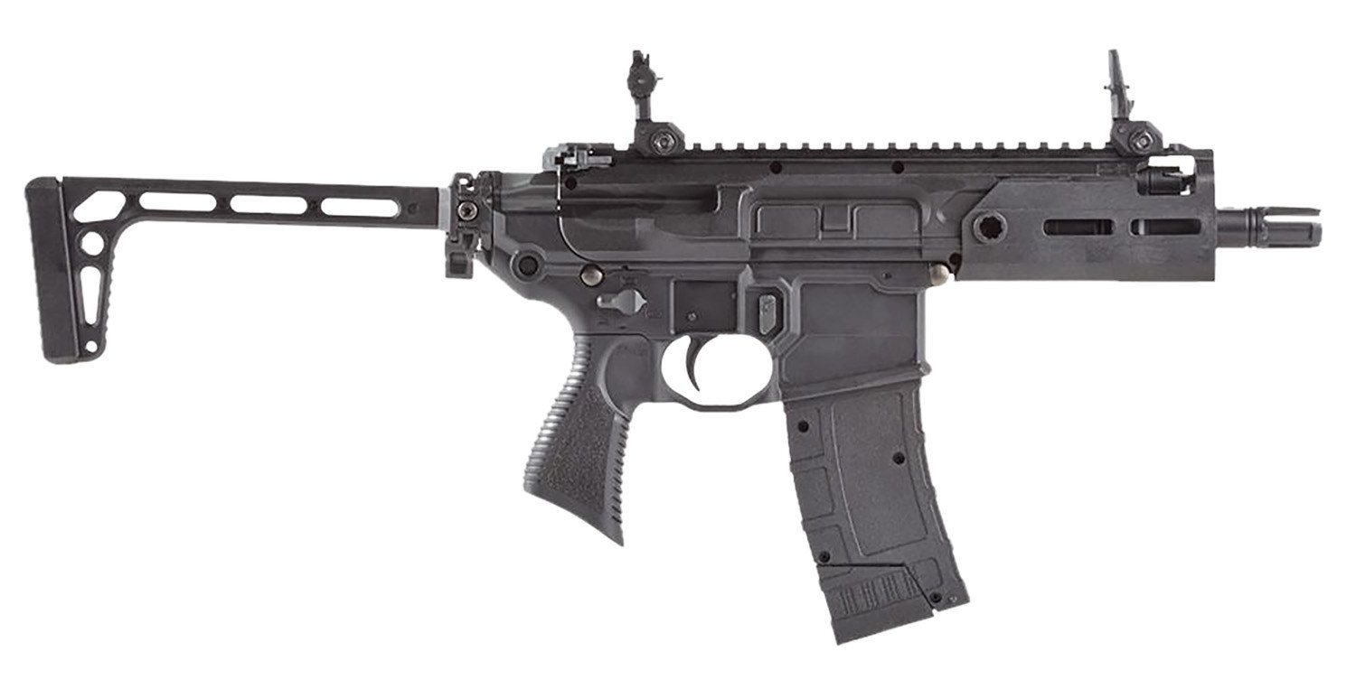 Sig Sauer Airguns AIR-RATTLER-BB MCX Rattler CO2 177 4.5mm Steel BB 30-Round Semi-Automatic 300 FPS Velocity, 3-Round Burst Mode, M-LOK Handguard