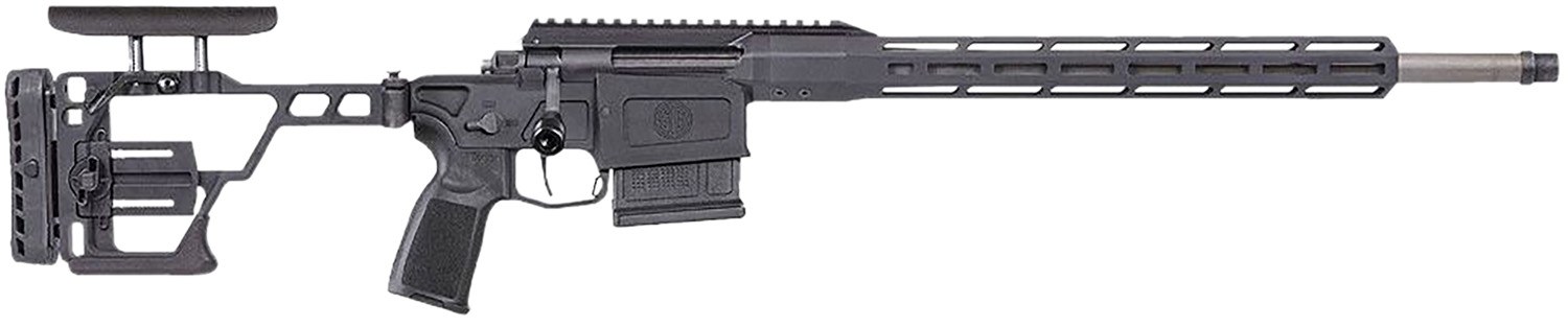 Sig Sauer CROSS6518B Cross 6.5 Creedmoor 5+1 18" Barrel, Black Anodized Metal Finish, Black Sig Precision Adjustable Folding Stock, Curved 2 Stage