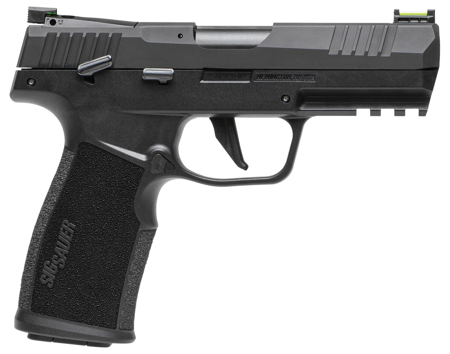 Sig Sauer 322CBAS10 P322 22 LR 10+1 4" Black Steel Threaded Barrel, Black Hard Coat Anodized Optic Ready/Serrated Slide, Black SS/Polymer Frame
