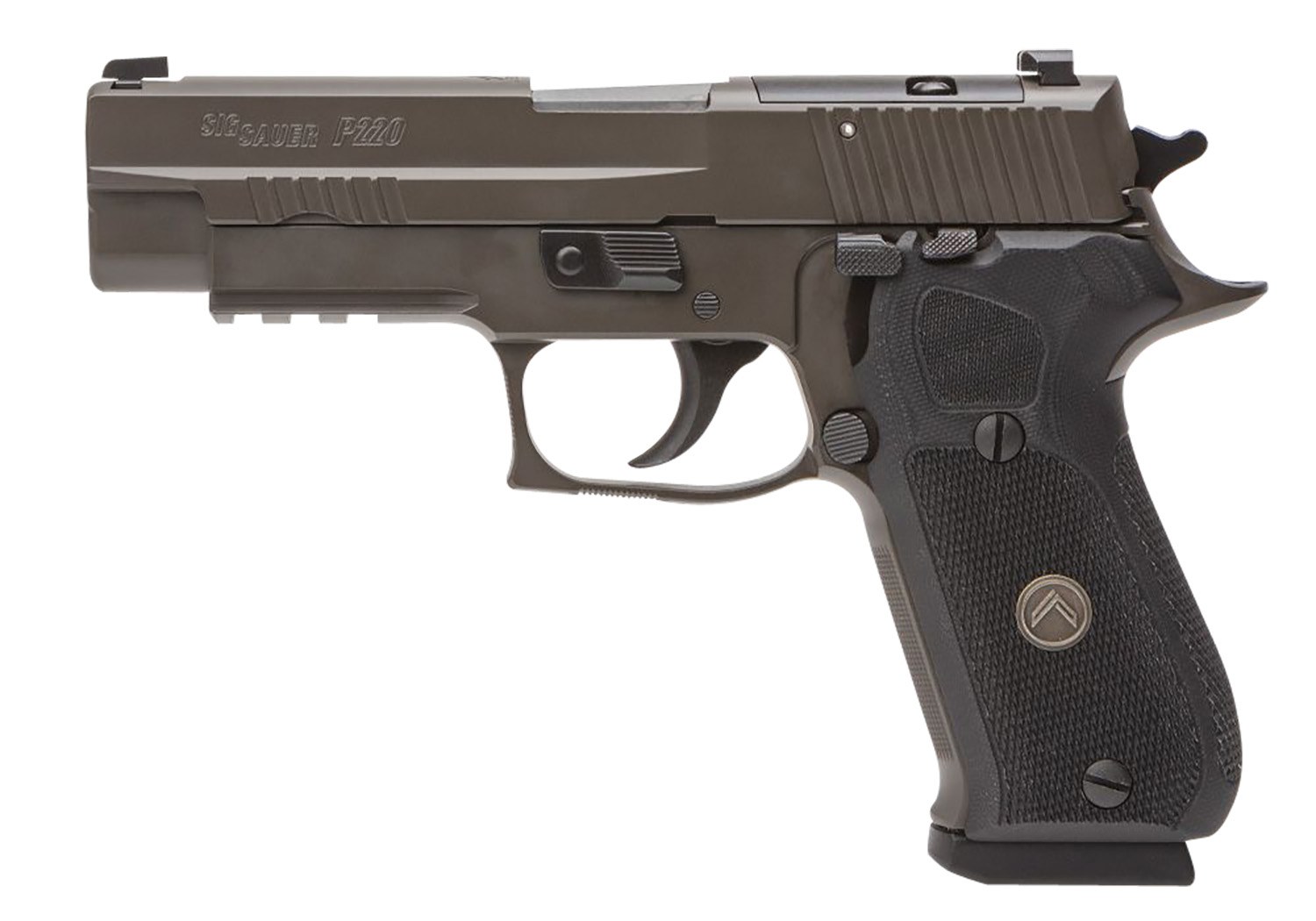 Sig Sauer 220R45LEGIONSAOR2 P220 Full Size Legion SAO 45 ACP 8+1 4.40", Gray Elite Cerakote, Picatinny Rail Frame, Romeo 1 Cut Slide, Black G10 Grip