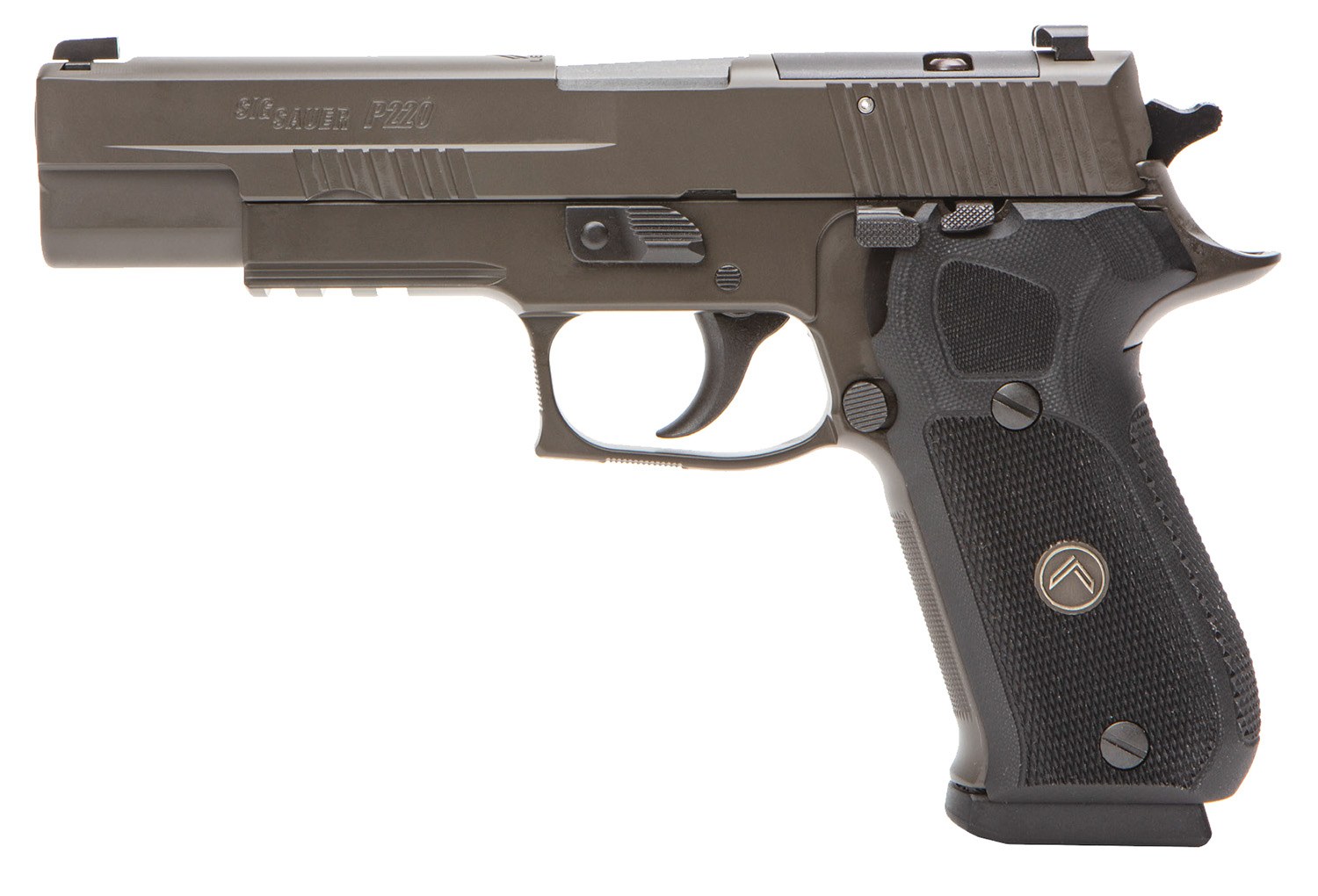 Sig Sauer 220R510LEGIONR2 P220 Full Size Legion 10mm Auto 8+1 5", Legion Gray Elite Cerakote, Picatinny Rail Frame, Romeo 1 Cut Slide, Black G10 Grip