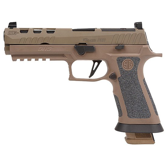 Sig Sauer 320X59DH3 P320 XFive DH3 9mm Luger 21+1 5" Black Bull Barrel, Coyote Cerakote DH3 Custom Works Optic Ready Slide, Coyote Cerakote DH3 SS - Image 2