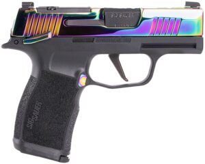 Sig Sauer P365X Hga 9MM 3.1IN Barrel XR3 Rainbow & Black Poly Grip 2 12-Round Steel Magazines Man Safety Optic Rdy