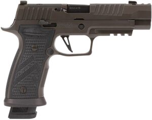 Sig Sauer P320 Axg Legion Hga 9MM 3.9IN Barrel XR3 Ns or Ss Legion Gray Axg Fs Grip Mod 2 21-Round Magazines Comp