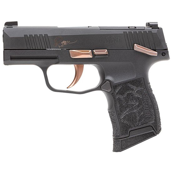Sig Sauer P365-380 Rose Ms Hga 380 Auto 3.1IN Barrel Sf Nitron Black XRAY3 Ns Mod Poly Grip 2-10-Round Magazines - Image 2