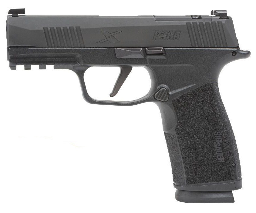Sig Sauer P365 X Series Hga 9MM 3.7IN Barrel XR3 Black Poly Grip 2 10-Round Steel Magazines Optic Ready - Image 2
