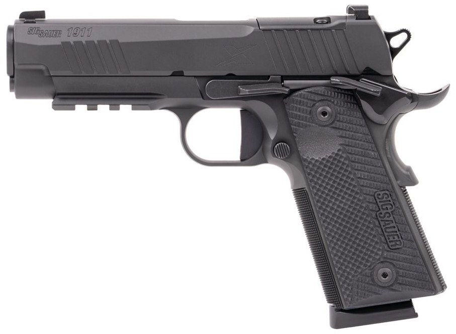 Sig Sauer 1911XCA45BXR3 1911 XCarry 45 ACP 8-Round 4.25" Black DLC Black DLC Optic Ready Stainless Steel Slide Black DLC Black G10 Grip - Image 2