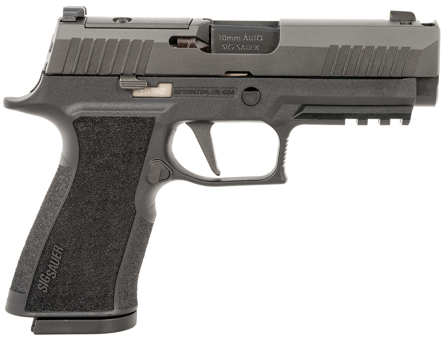 Sig Sauer 320 X 10 Ca Hga 10MM Auto 3.8IN Barrel XR3 Ns or Poly Black Grip 2 15-Round Magazines Compensated