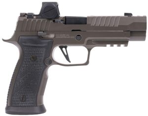 Sig Sauer P320 Hga 9MM 3.9IN Barrel XR3 Gray Romeo X Pro Axg Mod Grip Gray 3 21-Round Magazines Magwell Comp