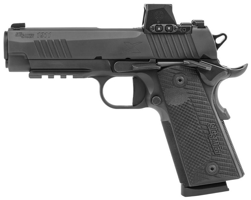 Sig Sauer 191XCA45BXR3RXX 1911 XCarry 45 ACP 8-Round 4.25" Black DLC Black DLC Serrated Stainless Steel Slide Black DLC Black G10 Grip - Image 2