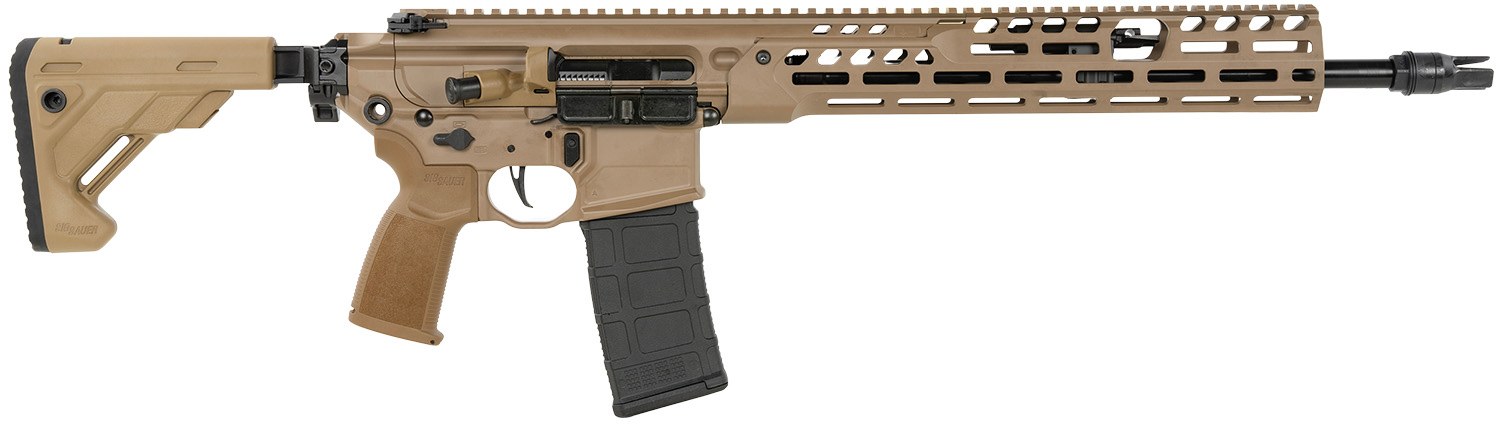 Sig Sauer Mcx Spear-Lt IR Ria 5.56 Nato 16IN Barrel Orc Coyote Anodized Ambidextrous Flt Trg Fld Lt Stock 30-Round