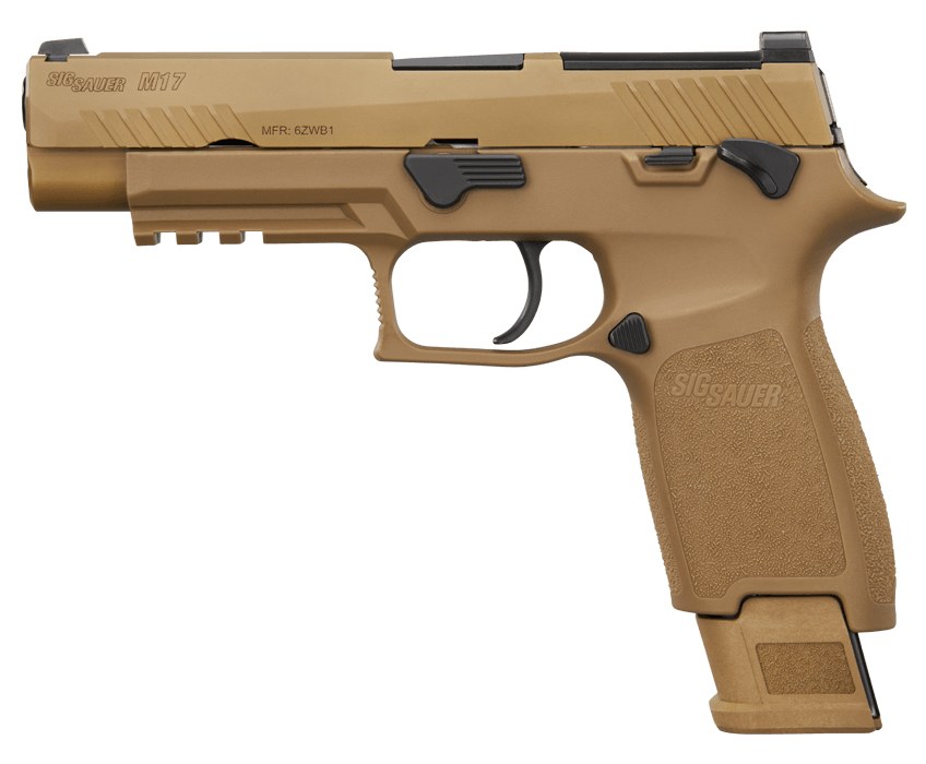 Sig Sauer M17 CSS Hga 9MM 4.7IN Barrel Siglite Sights Mod Poly Grip Coyote 17-Round 2 21-Round Magazines Ms - Image 2