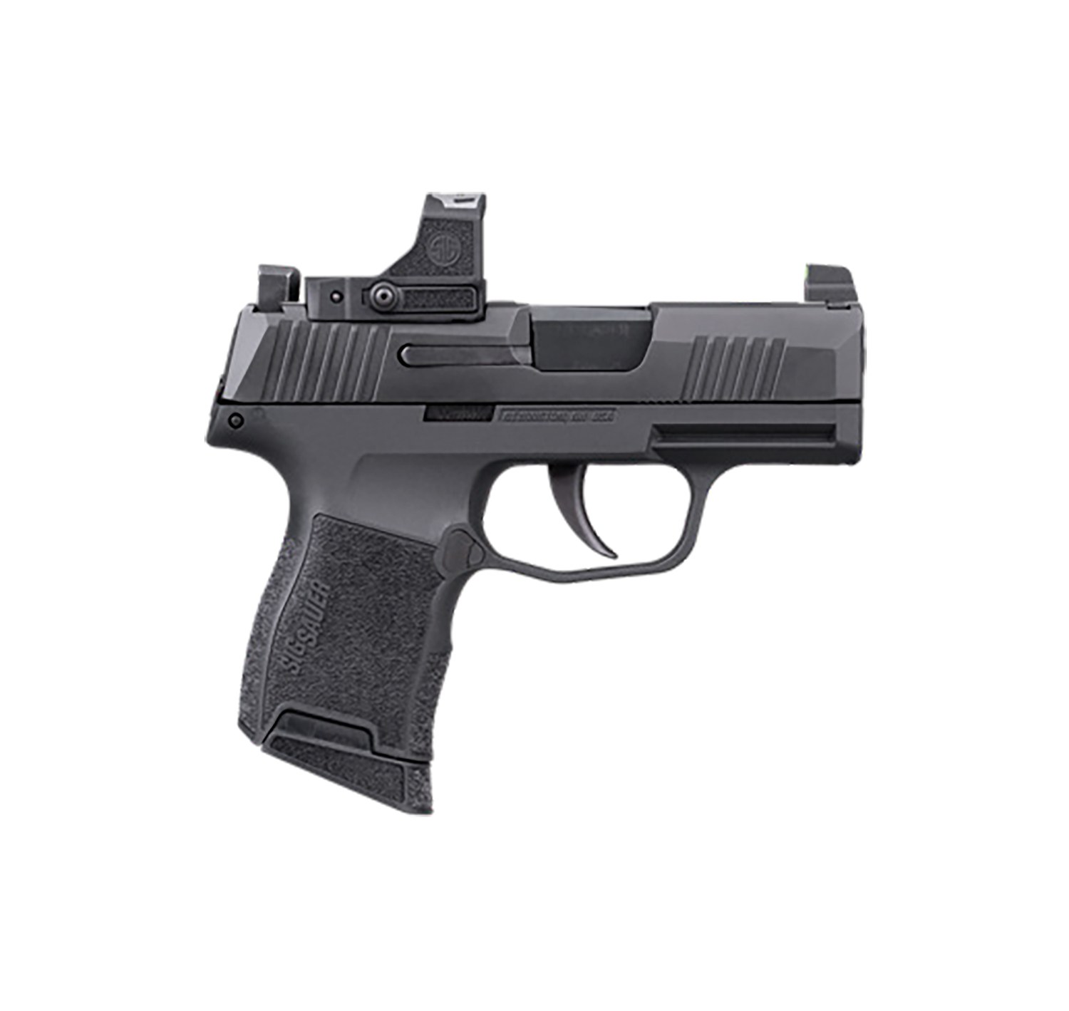 Sig Sauer P365 Hga 9MM 3.1IN Barrel XR3 Poly Grip 2 10-Round Steel Magazines Romeo Rs Compact