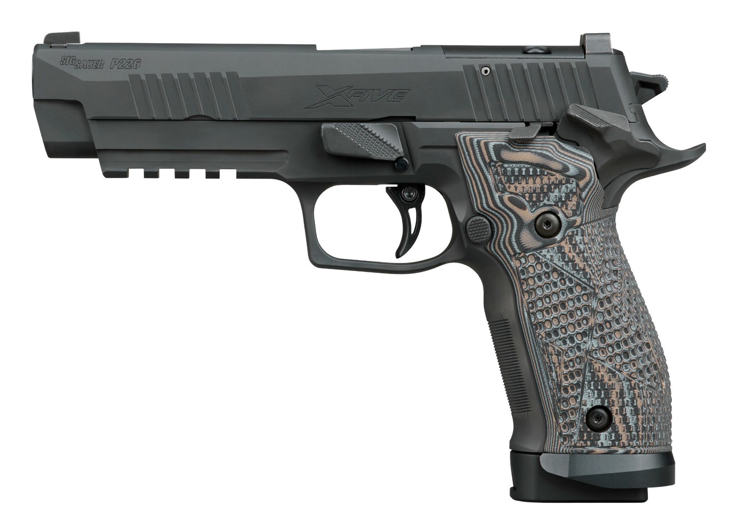 Sig Sauer 226X59XTMSAO P226 XFive Extreme Full Size 9mm Luger 10+1 5" Bull Barrel, Black Nitron Stainless Steel Optic Ready/Serrated Slide & Frame