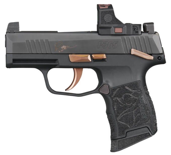 Sig Sauer P365 Rose Hga 380AUTO 3.1IN Barrel XR3 Sup Sight Black Polymer Grip 2 10-Round Magazines - Image 2