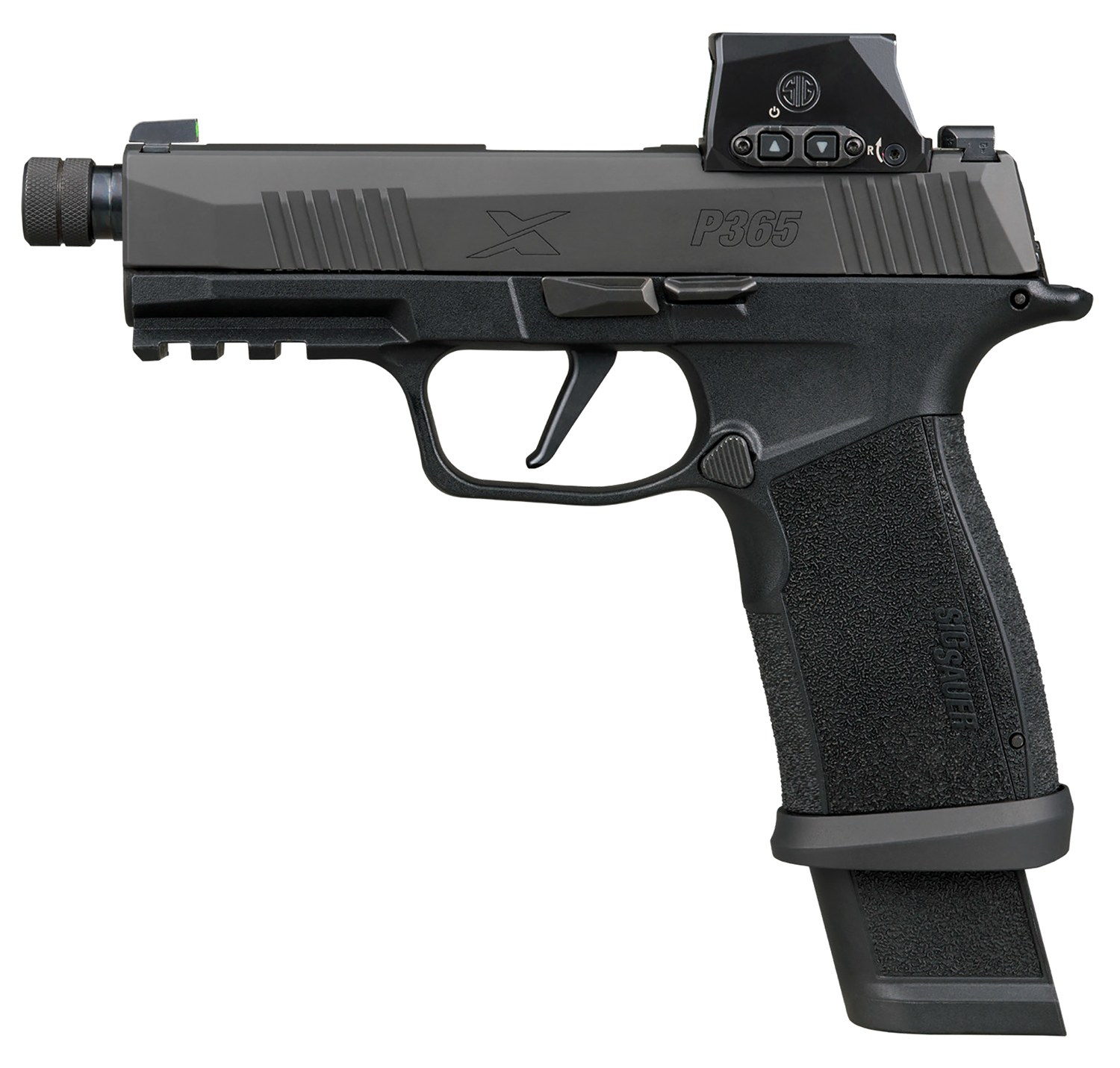 Sig Sauer P365 X-Macro Tacops Hga 9MM 4.3INBBL XR3 Romeo-X Black Striker 4 21-Round Magazines Threaded Barrel