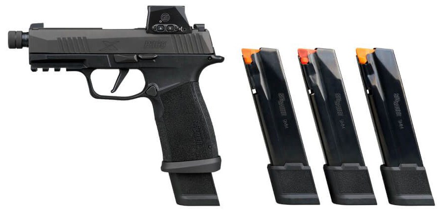 Sig Sauer P365 X-Macro Tacops Hga 9MM 4.3INBBL XR3 Romeo-X Black Striker 4 21-Round Magazines Threaded Barrel - Image 2