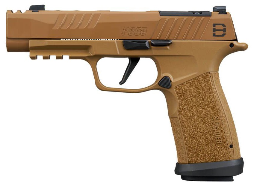 Sig Sauer 365XF9DH3 P365 DH3 Compact 9mm Luger 21+1 3.70" Black DLC Barrel, Coyote Cerakote Stainless Steel Lightening Cut/Optic Ready/Serrated Slide - Image 2