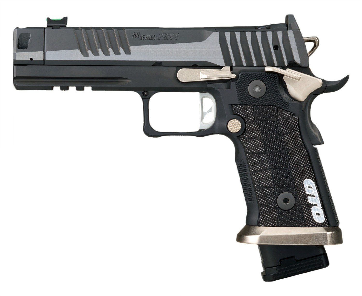 Sig Sauer P211 Equinox Sao Hga 9MM 4.4ININ Bblfo Sight Alloy Grip 23-Round 2 21-Round Steel Magazine Comped - Image 5