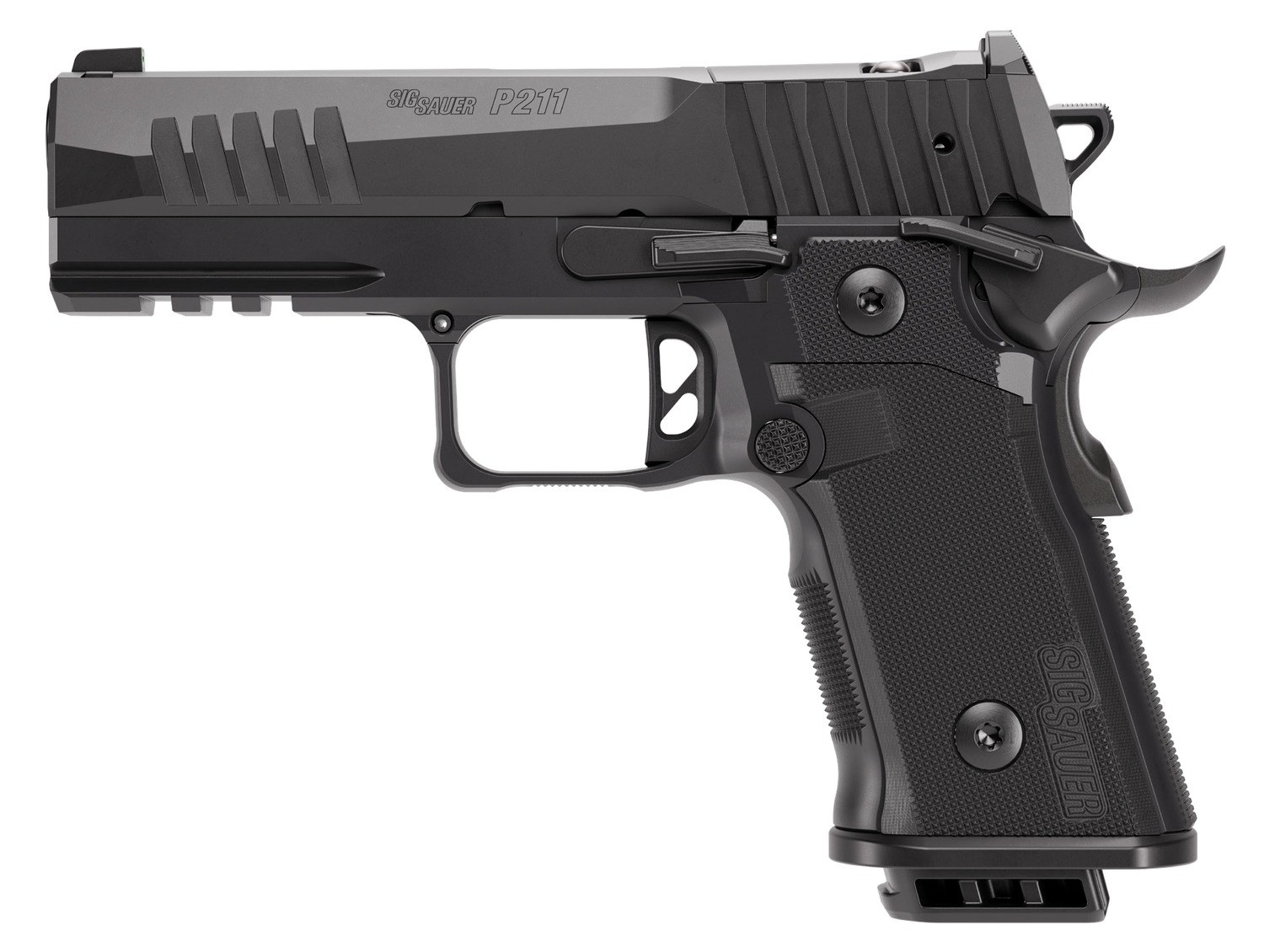 Sig Sauer 211CA9GT4 P211 GT4 Carry 9mm Luger 21+1 4.20" Black Barrel, Black Nitron Stainless Steel Optic Ready/Serrated Slide & Stainless Steel