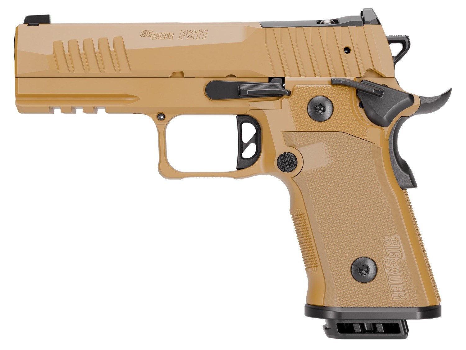 Sig Sauer 211CA9GT4COY P211 GT4 Carry 9mm Luger 21+1 4.20" Black Barrel, Coyote Cerakote Stainless Steel Optic Ready/Serrated Slide & Stainless