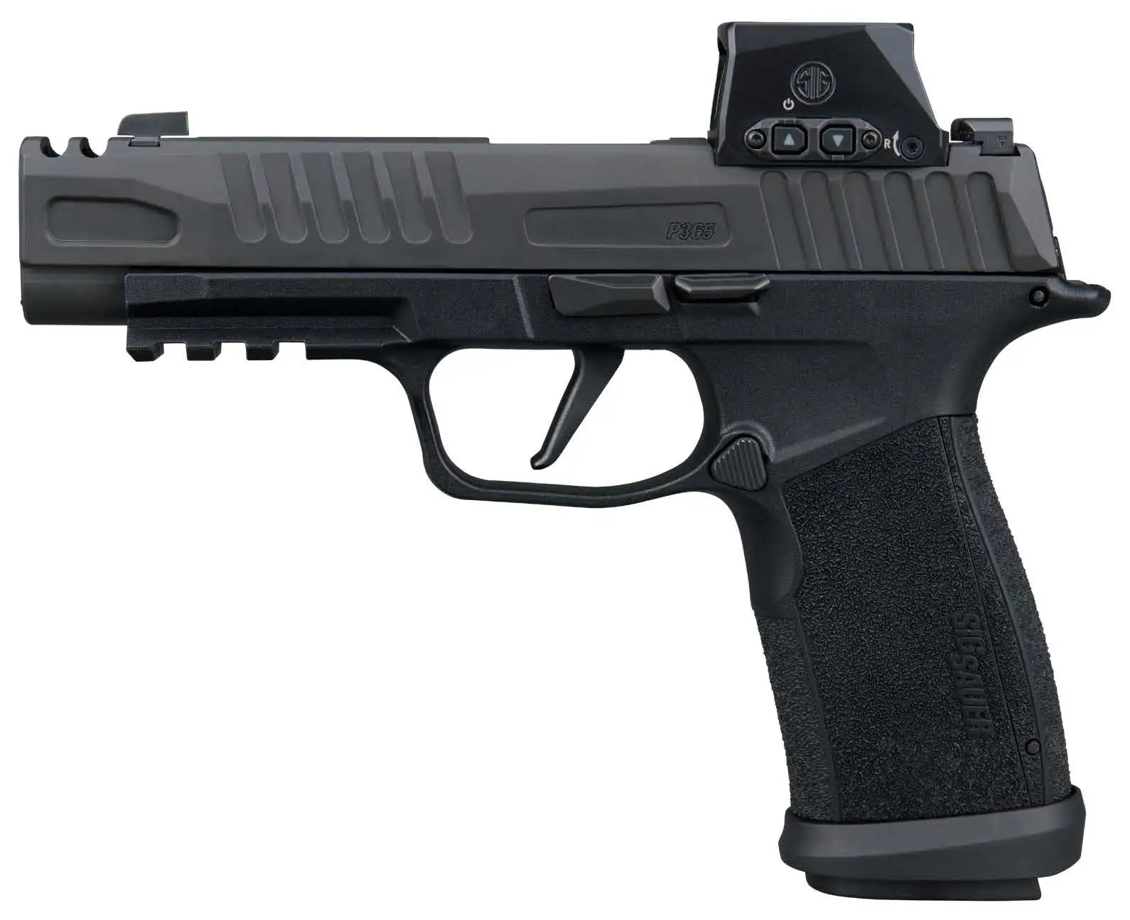 Sig Sauer 365XF9COMPRXSL P365 Fuse COMP 9mm Luger 21+1 3.70" Black Barrel, Black Nitron Stainless Steel Integrated Compensator/Optic Ready/Serrated