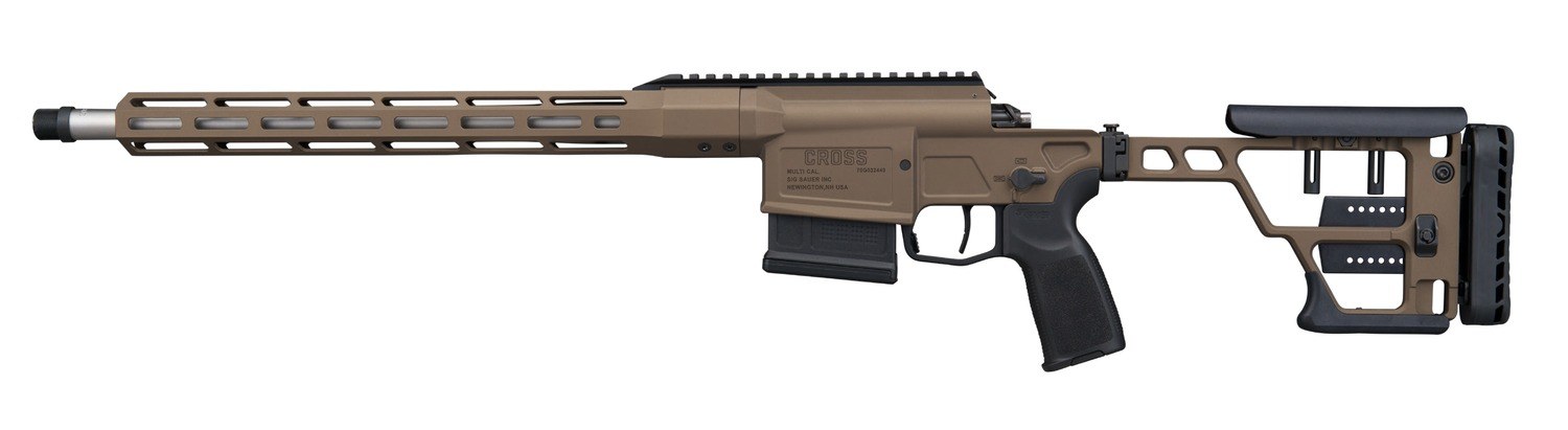 Sig Sauer CROSS30816BBRZ Cross 308 Win 5+1 Brushed Precision Stainless Steel Taper-Lok Barrel, Bronze Cerakote Aluminum Receiver with Picatinny Rail