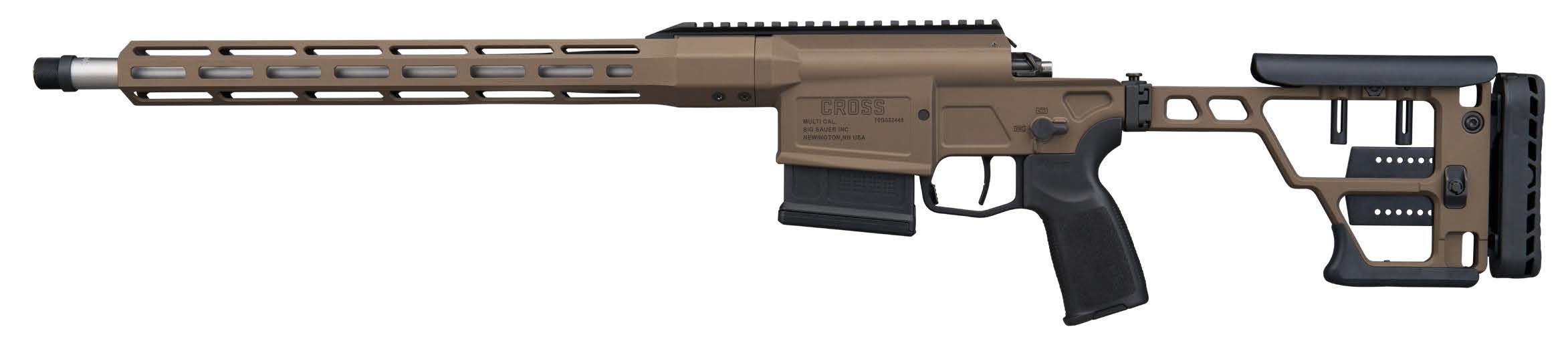 Sig Sauer CROSS30816BBRZ Cross 308 Win 5+1 Brushed Precision Stainless Steel Taper-Lok Barrel, Bronze Cerakote Aluminum Receiver with Picatinny Rail - Image 2