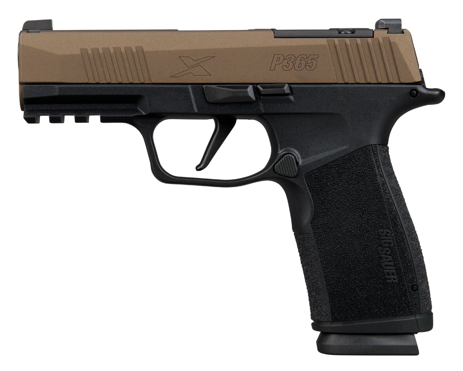 Sig Sauer 365XCA9FBZXR3 P365 XMacro Compact 9mm Luger 17+1 3.70" Bronze Cerakote with Freedom Engraving Stainless Steel Optic Ready/Serrated Slide