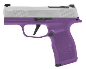 Sig Sauer P365X Purple Rain Hga 9MM 3.1IN Barrel XRAY3 D/N Sights or Sig Loc Ss Slide Purple 2-12-Round Magazines