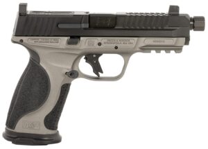 Ed Brown MPFTACT Fueled M&P Tactical 9mm Luger 19+1 4.75" Black Nitride Match Grade Threaded Barrel, Black Nitride Optic Cut/Serrated Stainless
