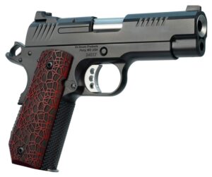 Ed Brown EVOKC9G4 1911 EVO KC9 9mm Luger 9+1 4" Stainless Bull Barrel, Black Gen4 Serrated Carbon Steel Slide & Frame with Beavertail, Black G10