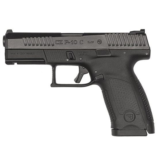 CZ-USA 01531 P-10 C Compact Frame 9mm Luger 10+1 4.02" Black Stainless Steel Barrel, Black Nitride Serrated Steel Slide, Black Polymer Frame - Image 2