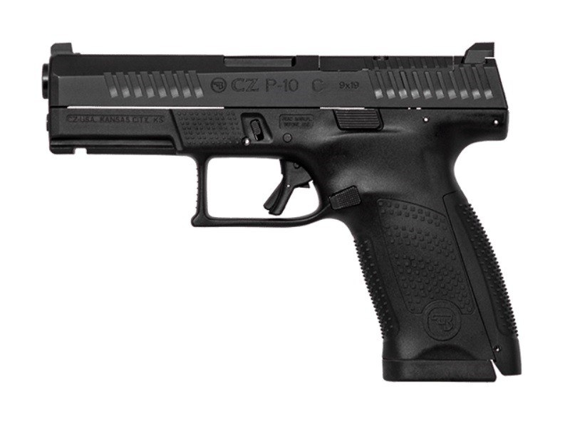 CZ-USA 01536 P-10 C Compact Frame 9mm Luger 10+1 4.02" Black Carbon Steel Barrel, Black Nitride Optic Ready/Serrated Steel Slide, Black Polymer Frame - Image 2