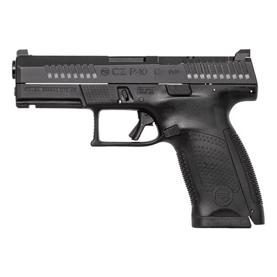 CZ-USA 01536 P-10 C Compact Frame 9mm Luger 10+1 4.02" Black Carbon Steel Barrel, Black Nitride Optic Ready/Serrated Steel Slide, Black Polymer Frame - Image 3