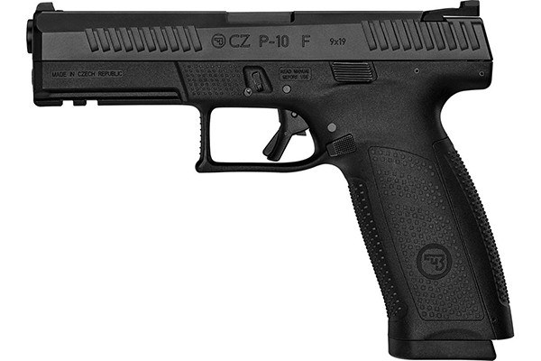 CZ-USA 01540 P-10 F 9mm Luger 10+1 4.50" Black Steel Barrel, Black Nitride Serrated Steel Slide, Black Polymer Frame with Picatinny Rail, Black