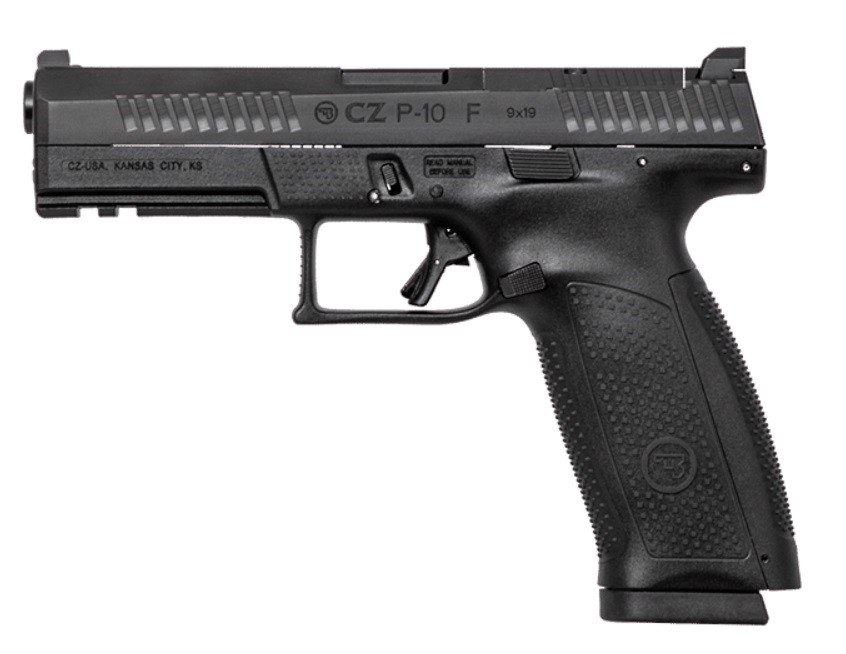 CZ-USA 01550 P-10 F 9mm Luger 10+1 5.10" Black Steel Barrel, Black Nitride Optic Ready/Serrated Steel Slide, Black Polymer Frame with Picatinny Rail - Image 2
