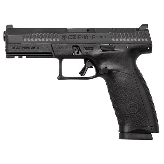 CZ-USA 01550 P-10 F 9mm Luger 10+1 5.10" Black Steel Barrel, Black Nitride Optic Ready/Serrated Steel Slide, Black Polymer Frame with Picatinny Rail - Image 3
