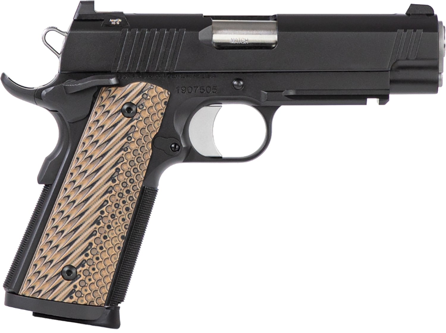 CZ-USA Dan Wesson 01795 Specialist Commander Full Size Frame 45 ACP 8+1 4.25" Stainless Steel Barrel, Black Duty Serrated Steel Slide, Black Duty