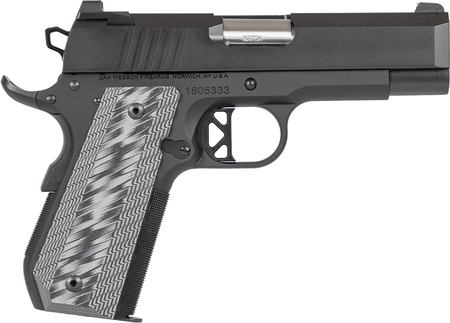 CZ-USA Dan Wesson 01884 EPC 9mm Luger 9+1 4" Stainless Bull Barrel Black Duty Serrated Stainless Steel Slide Black Aluminum Frame wBeavertail