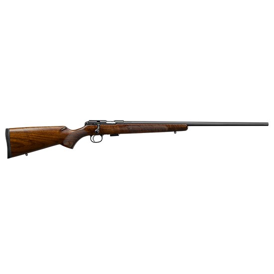 CZ-USA 02311 CZ 457 American Full Size 22 WMR 5+1 24" Black Nitride Black Nitride Steel Receiver Turkish Walnut Fixed American Style Stock Right Hand - Image 2