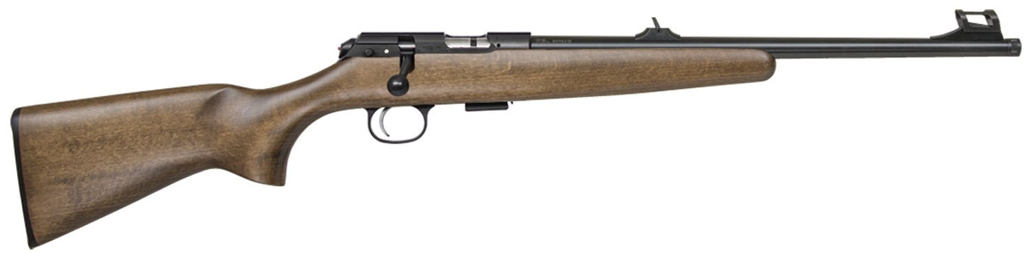 CZ-USA 02335 CZ 457 Scout Youth 22 LR 1-Round 16" Black Nitride Steel Threaded Barrel Black Nitride Steel Receiver Beechwood Fixed American Style